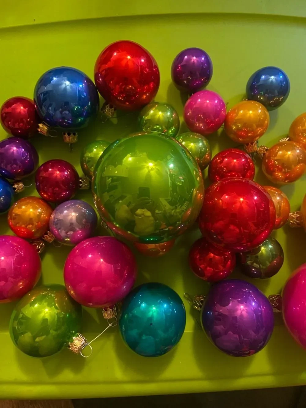 Vintage vibrant glossy